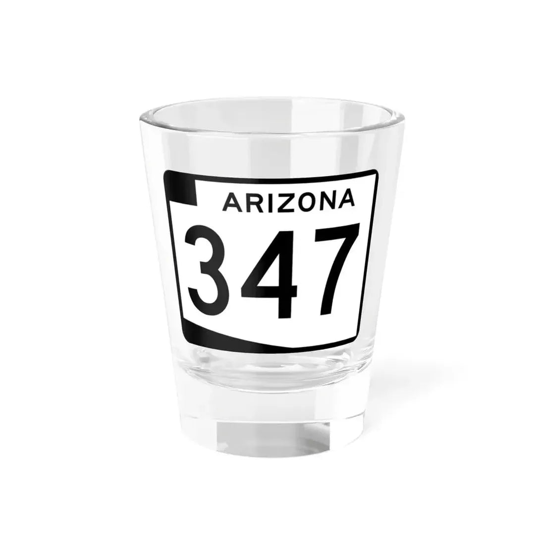 Arizona 347 (Arizona) (Road Sign) Shot Glass 1.5oz 1.5oz - Go Mug Yourself
