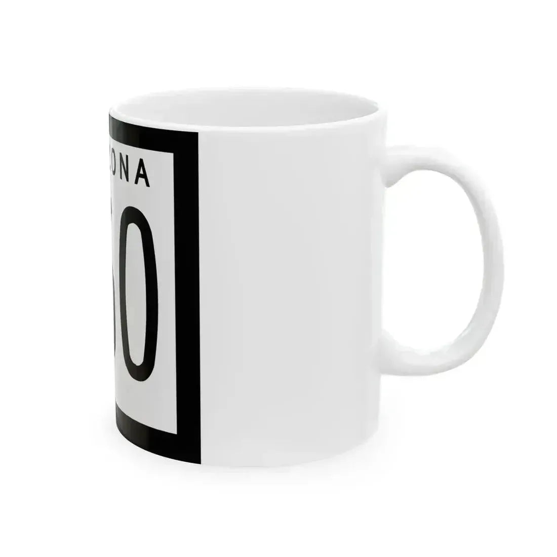 Arizona 360 1963 (Arizona) (Road Sign) White Coffee Mug - Go Mug Yourself