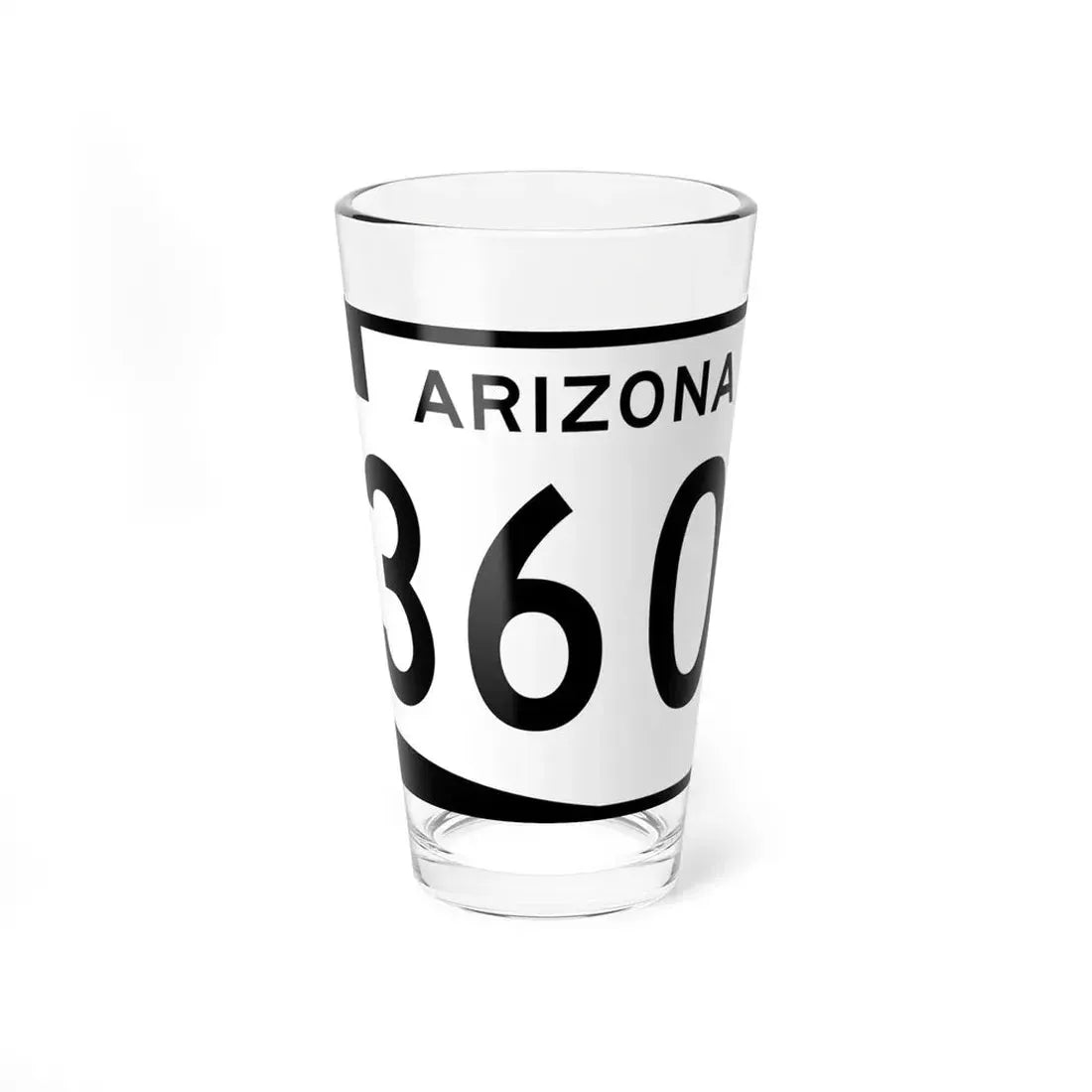 Arizona 360 (Arizona) (Road Sign) Pint Glss 16oz 16oz - Go Mug Yourself