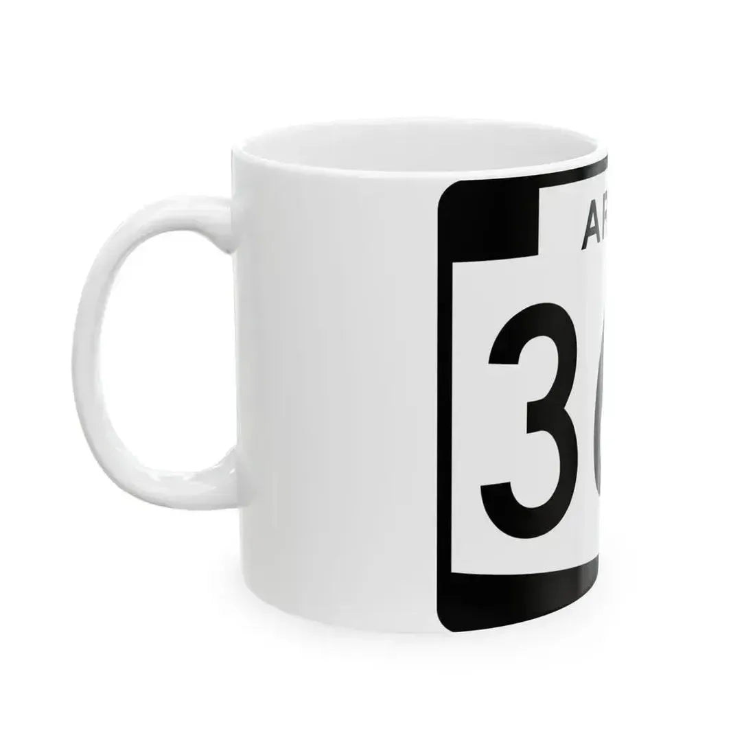 Arizona 360 (Arizona) (Road Sign) White Coffee Mug - Go Mug Yourself