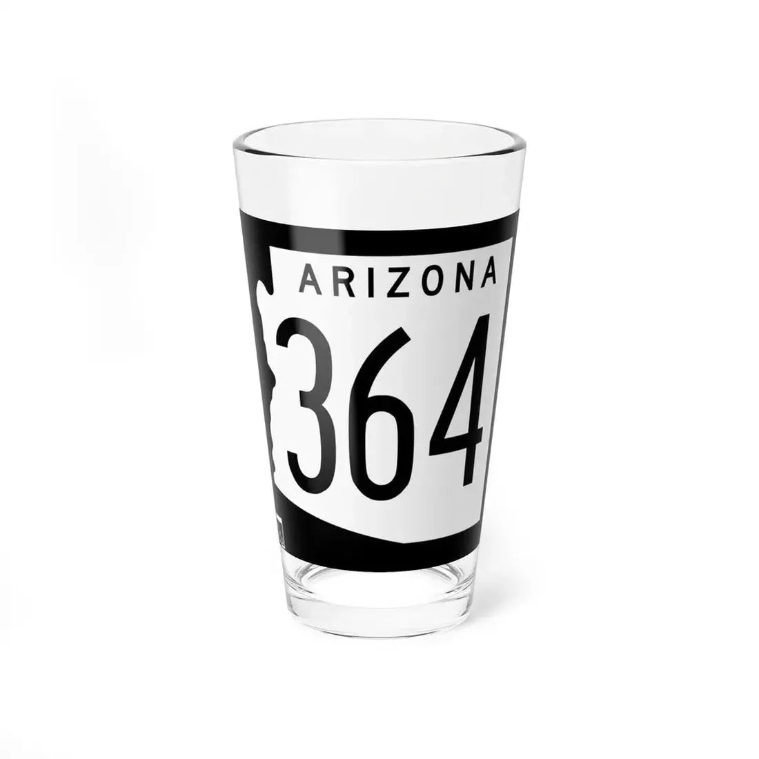 Arizona 364 1963 (Arizona) (Road Sign) Pint Glss 16oz 16oz - Go Mug Yourself