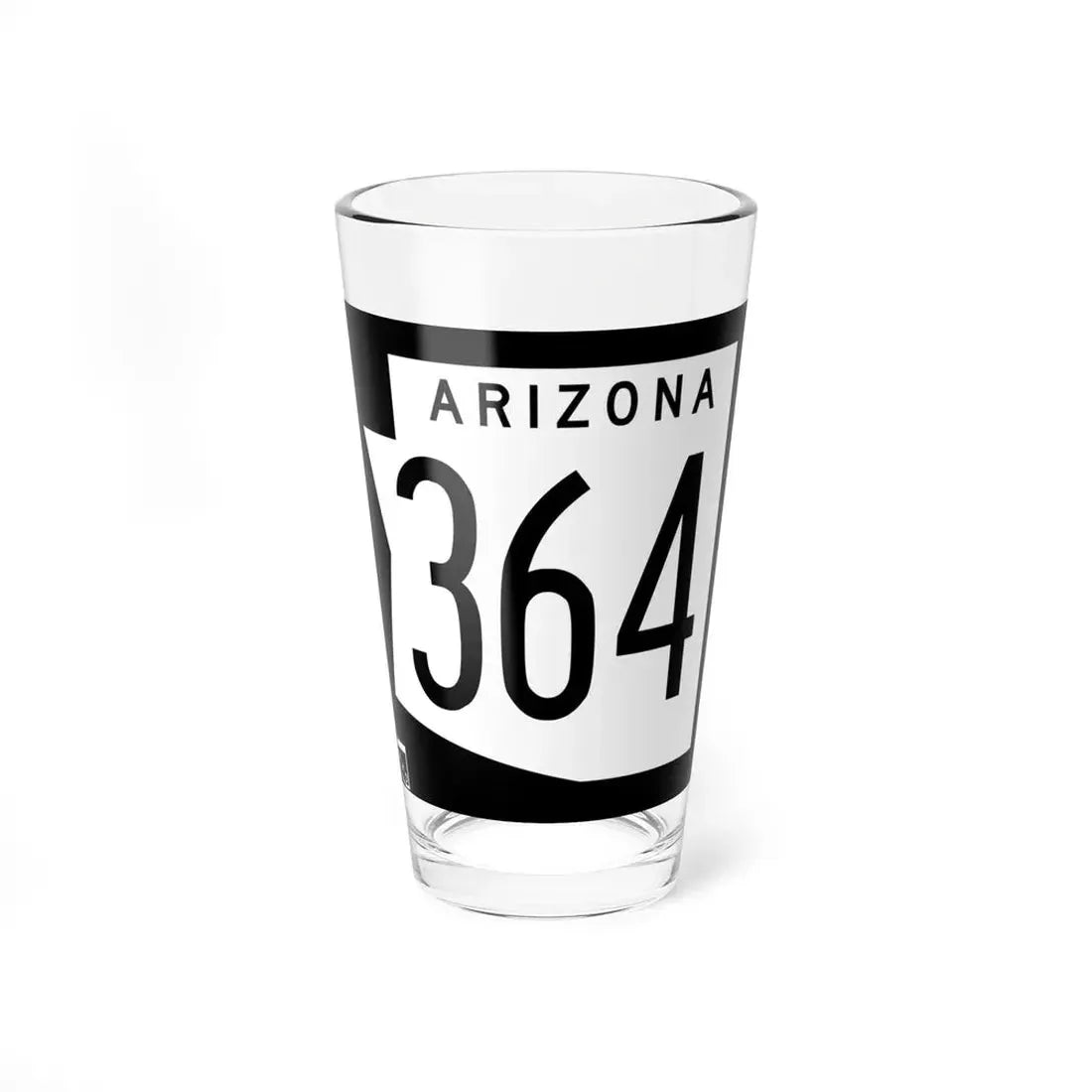 Arizona 364 1973 (Arizona) (Road Sign) Pint Glss 16oz 16oz - Go Mug Yourself