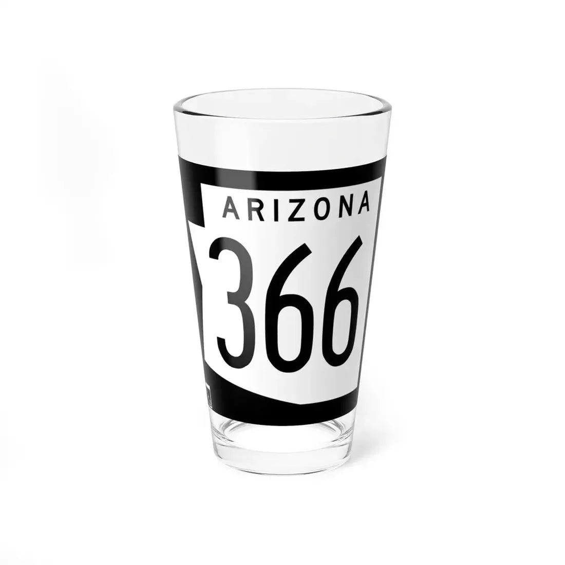 Arizona 366 1973 (Arizona) (Road Sign) Pint Glss 16oz 16oz - Go Mug Yourself