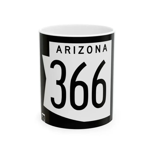 Arizona 366 1973 (Arizona) (Road Sign) White Coffee Mug 11oz - Go Mug Yourself