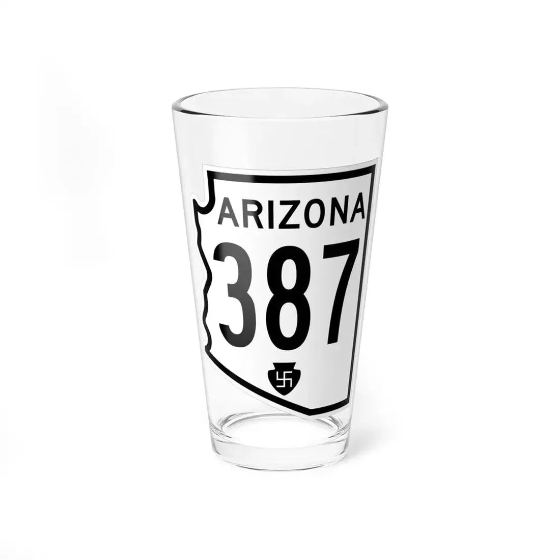 Arizona 387 1956 (Arizona) (Road Sign) Pint Glss 16oz 16oz - Go Mug Yourself