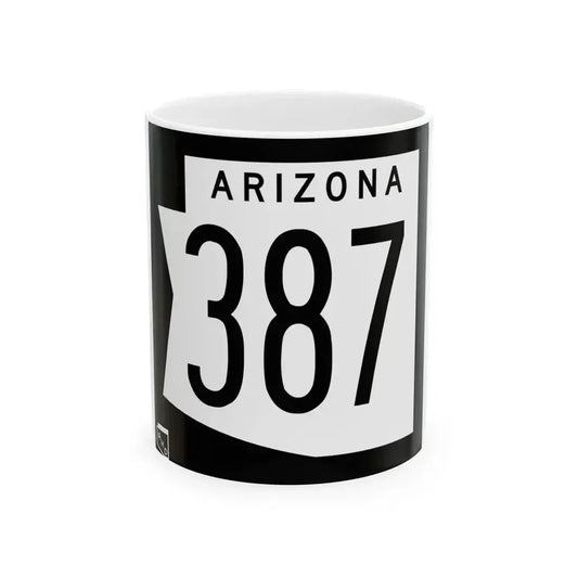 Arizona 387 1973 (Arizona) (Road Sign) White Coffee Mug 11oz - Go Mug Yourself