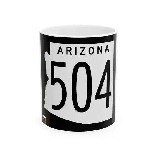Arizona 504 1963 (Arizona) (Road Sign) White Coffee Mug 11oz - Go Mug Yourself