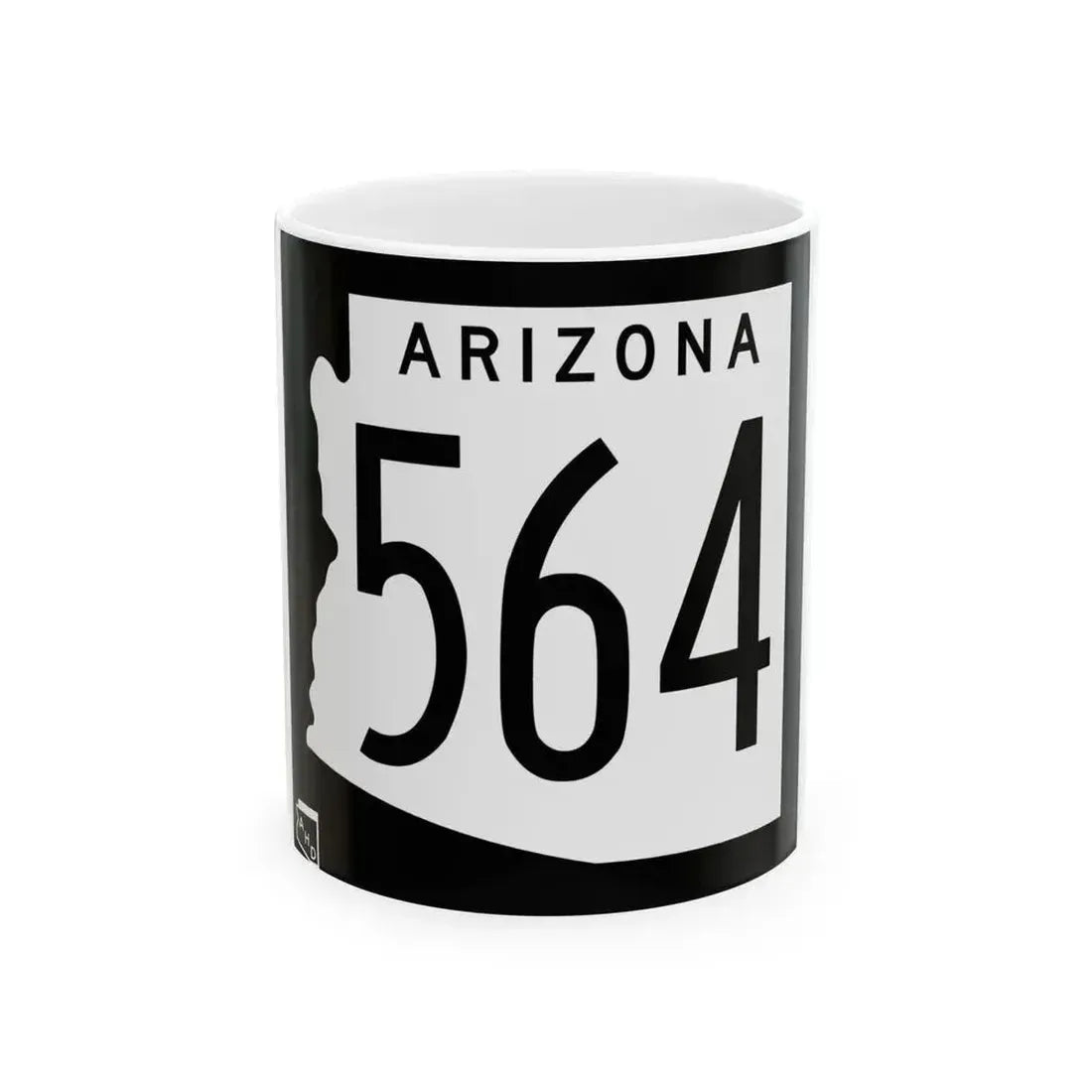 Arizona 564 1963 (Arizona) (Road Sign) White Coffee Mug 11oz - Go Mug Yourself