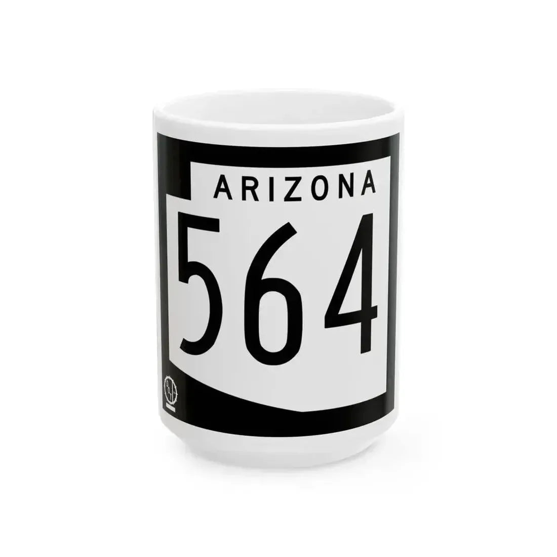 Arizona 564 1978 (Arizona) (Road Sign) White Coffee Mug 15oz - Go Mug Yourself