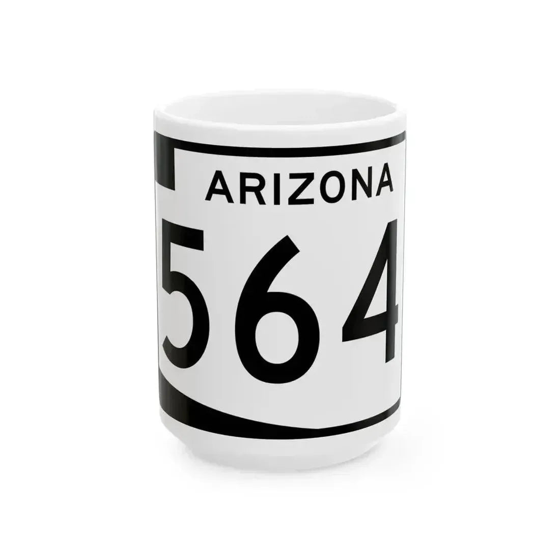 Arizona 564 (Arizona) (Road Sign) White Coffee Mug 15oz - Go Mug Yourself