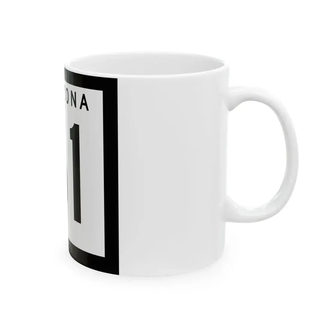 Arizona 61 1963 (Arizona) (Road Sign) White Coffee Mug - Go Mug Yourself