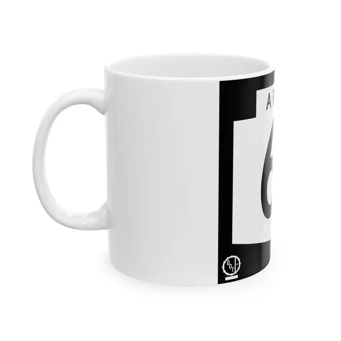 Arizona 61 1978 (Arizona) (Road Sign) White Coffee Mug - Go Mug Yourself