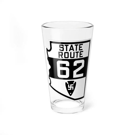 Arizona 62 1927 (Arizona) (Road Sign) Pint Glss 16oz 16oz - Go Mug Yourself