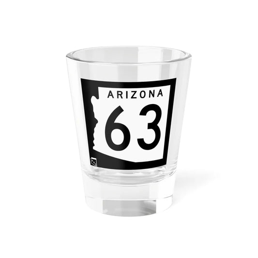 Arizona 63 1963 (Arizona) (Road Sign) Shot Glass 1.5oz 1.5oz - Go Mug Yourself