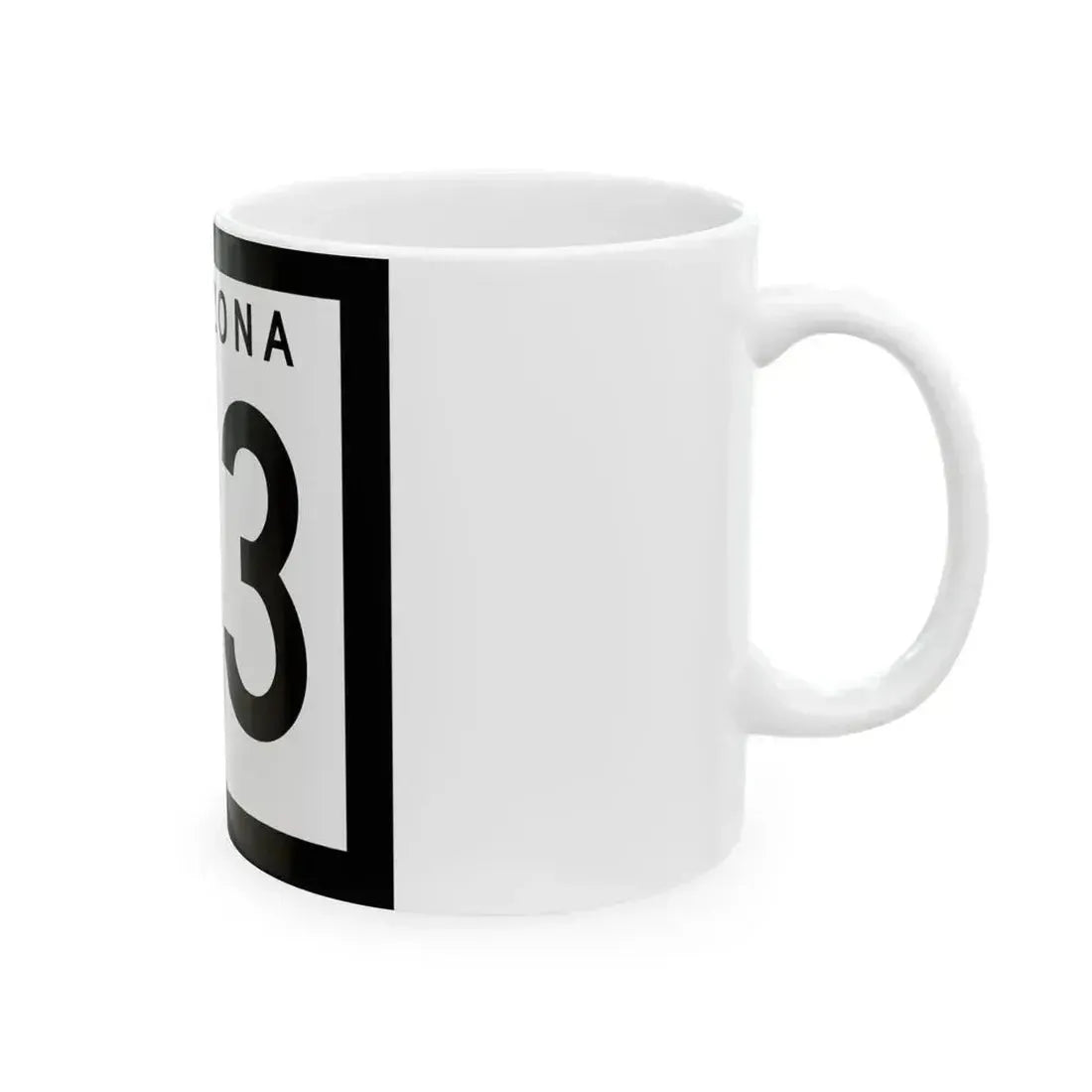 Arizona 63 1963 (Arizona) (Road Sign) White Coffee Mug - Go Mug Yourself