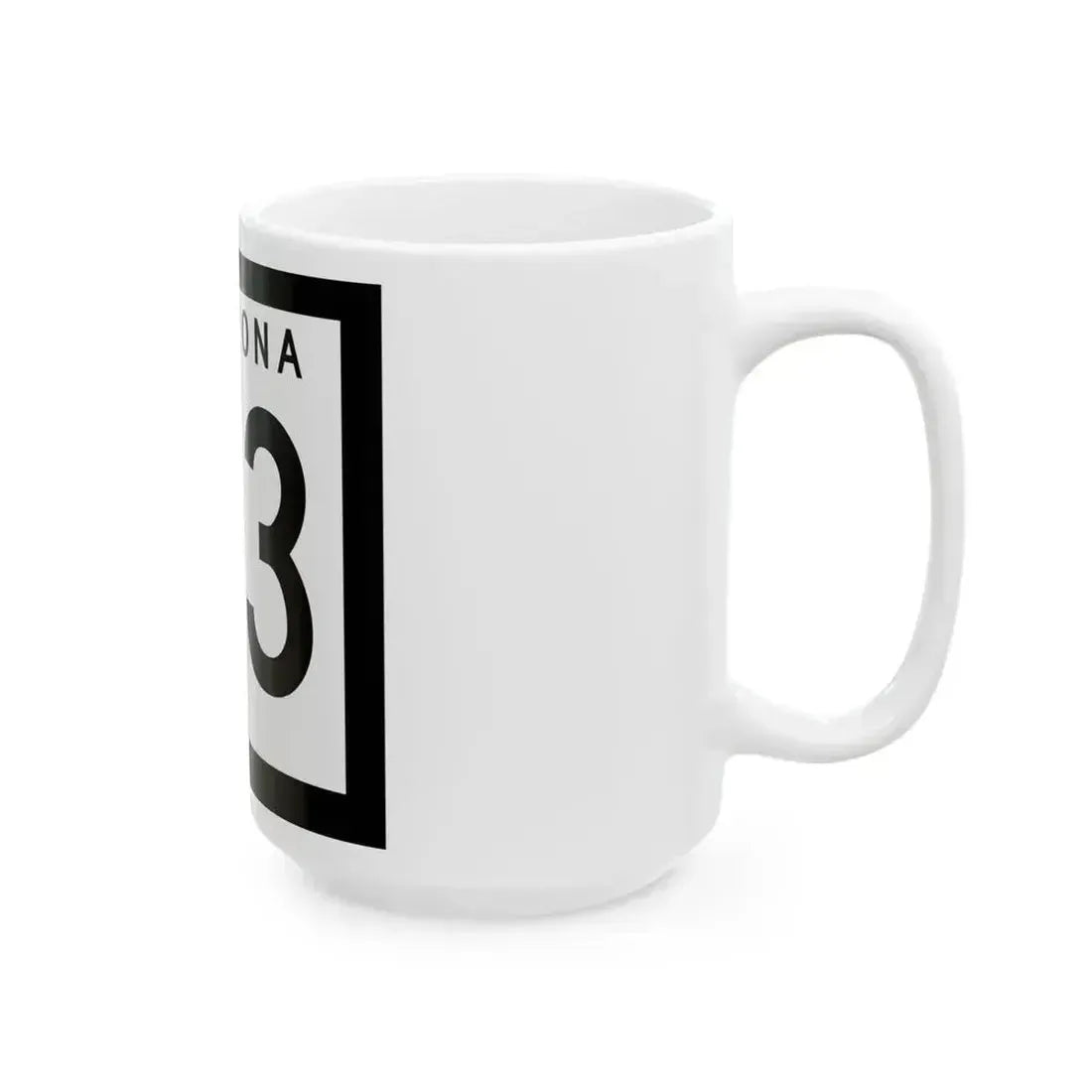 Arizona 63 1963 (Arizona) (Road Sign) White Coffee Mug - Go Mug Yourself