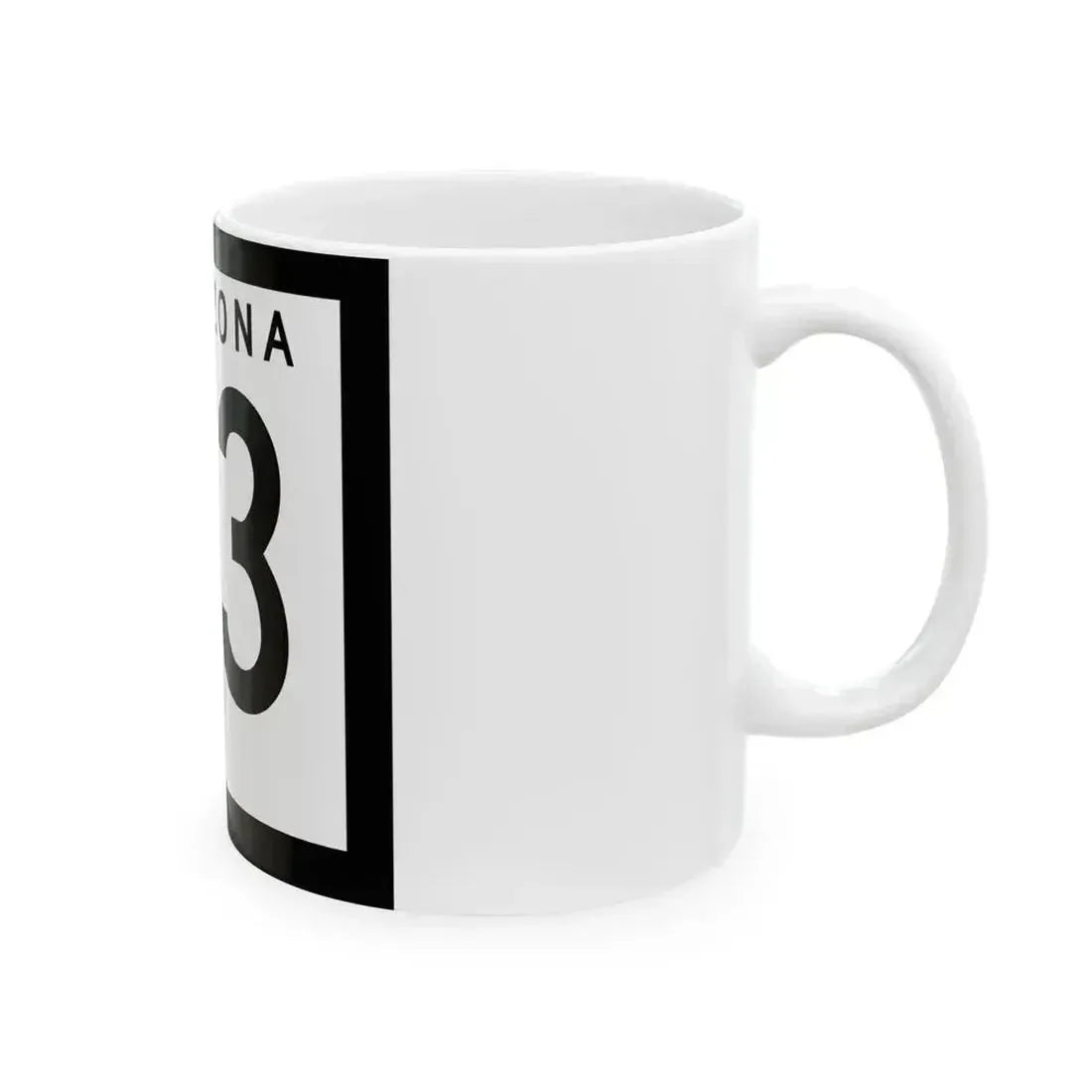 Arizona 63 1978 (Arizona) (Road Sign) White Coffee Mug - Go Mug Yourself