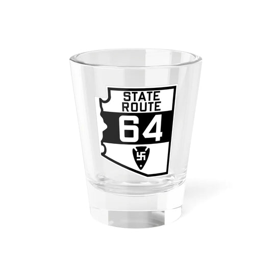 Arizona 64 1927 (Arizona) (Road Sign) Shot Glass 1.5oz 1.5oz - Go Mug Yourself