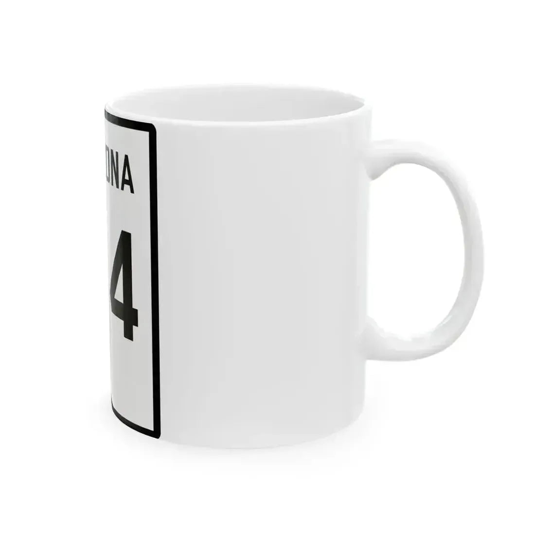 Arizona 64 1941 (Arizona) (Road Sign) White Coffee Mug - Go Mug Yourself
