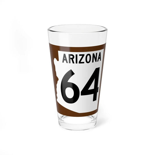 Arizona 64 1960 east (Arizona) (Road Sign) Pint Glss 16oz 16oz - Go Mug Yourself
