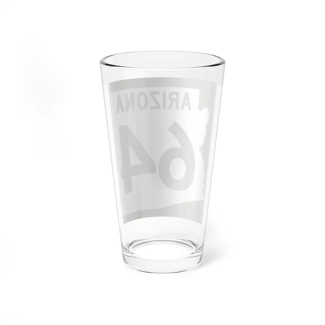 Arizona 64 1960 east (Arizona) (Road Sign) Pint Glss 16oz - Go Mug Yourself