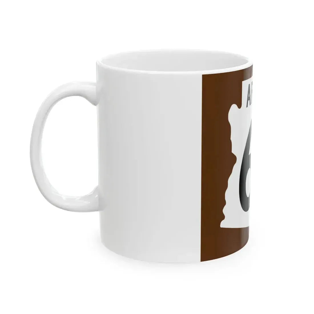 Arizona 64 1960 east (Arizona) (Road Sign) White Coffee Mug - Go Mug Yourself