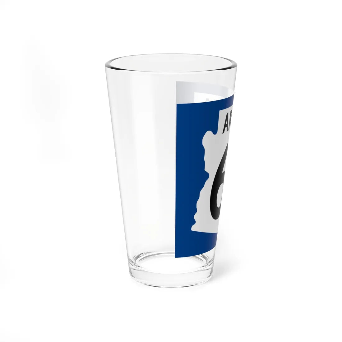 Arizona 64 1960 west (Arizona) (Road Sign) Pint Glss 16oz - Go Mug Yourself