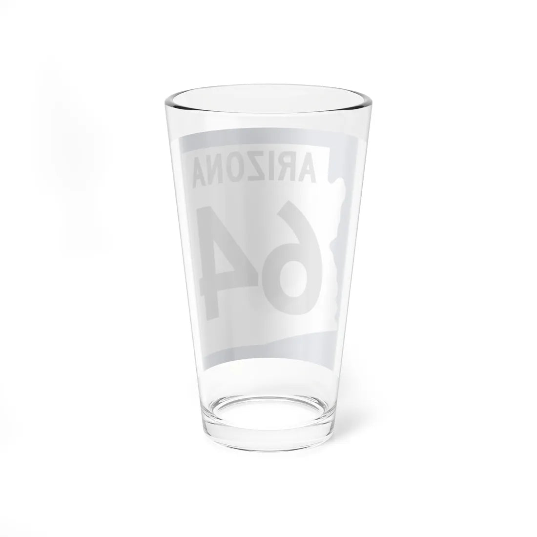 Arizona 64 1960 west (Arizona) (Road Sign) Pint Glss 16oz - Go Mug Yourself