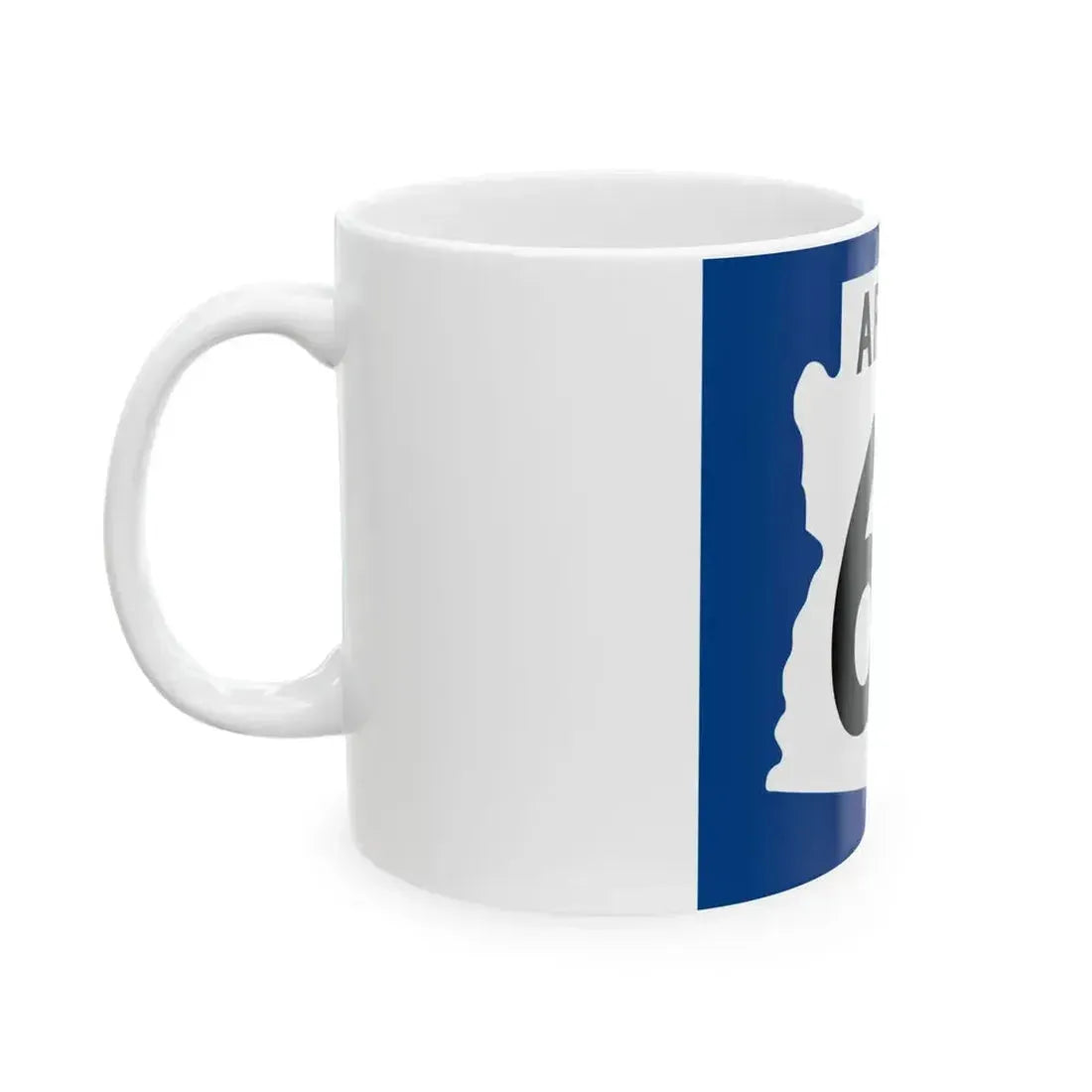 Arizona 64 1960 west (Arizona) (Road Sign) White Coffee Mug - Go Mug Yourself