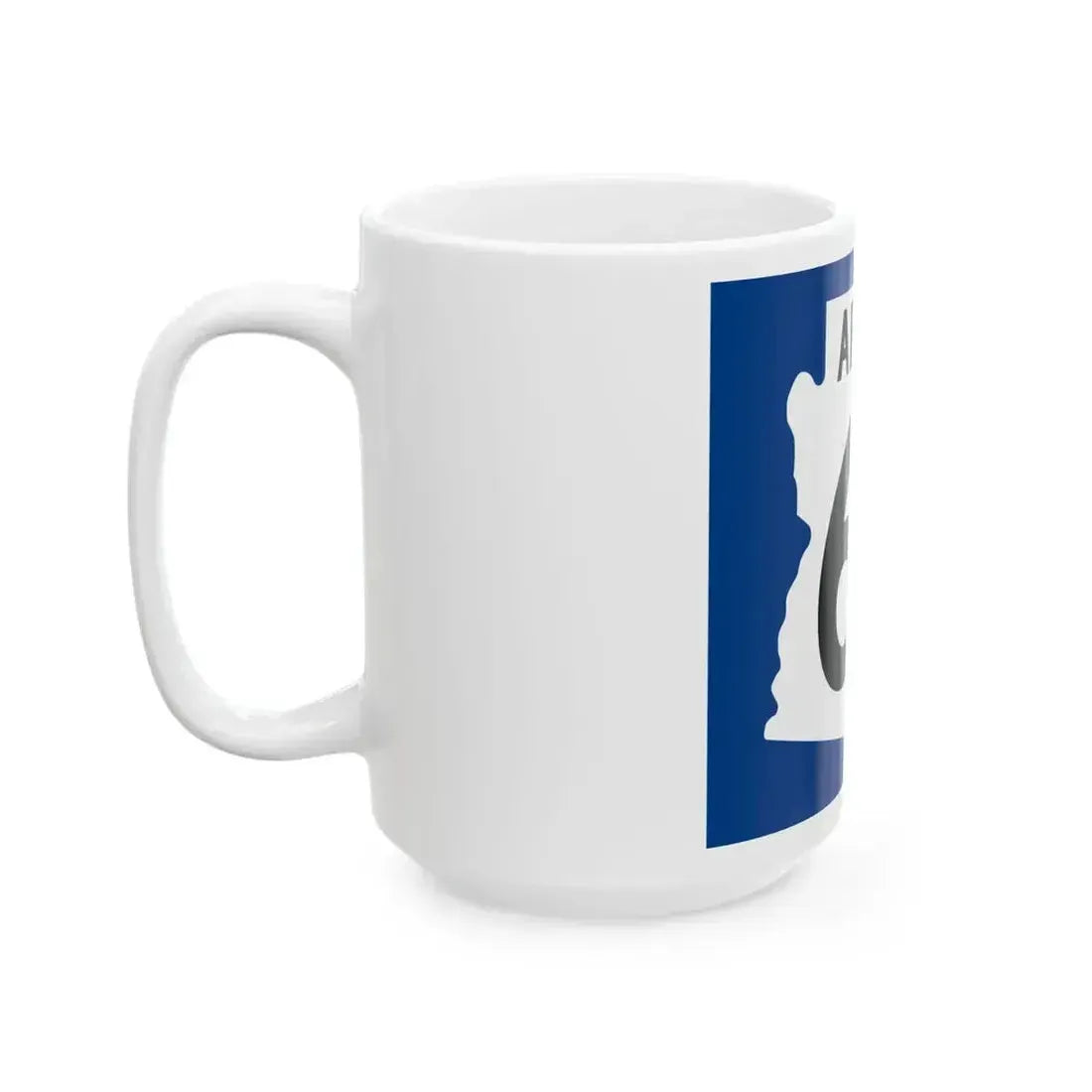 Arizona 64 1960 west (Arizona) (Road Sign) White Coffee Mug - Go Mug Yourself