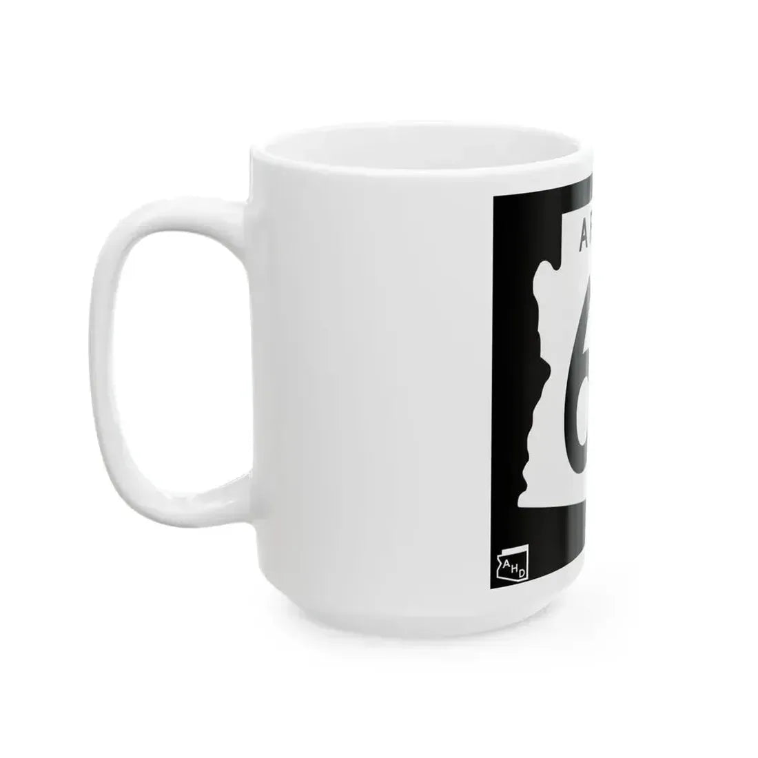 Arizona 64 1963 (Arizona) (Road Sign) White Coffee Mug - Go Mug Yourself