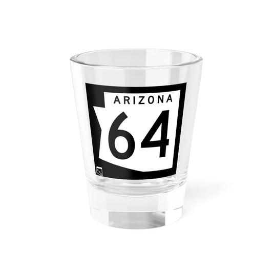 Arizona 64 1973 (Arizona) (Road Sign) Shot Glass 1.5oz 1.5oz - Go Mug Yourself