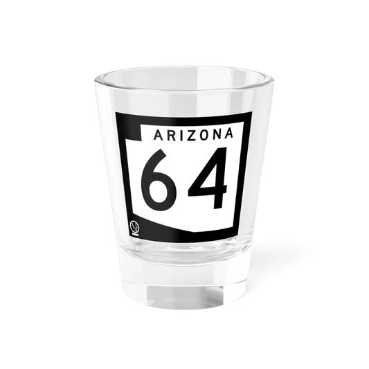 Arizona 64 1978 (Arizona) (Road Sign) Shot Glass 1.5oz 1.5oz - Go Mug Yourself