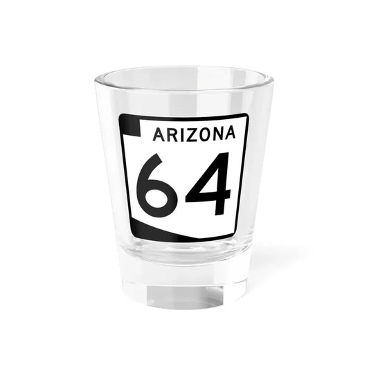 Arizona 64 (Arizona) (Road Sign) Shot Glass 1.5oz 1.5oz - Go Mug Yourself
