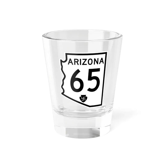 Arizona 65 1956 (Arizona) (Road Sign) Shot Glass 1.5oz 1.5oz - Go Mug Yourself