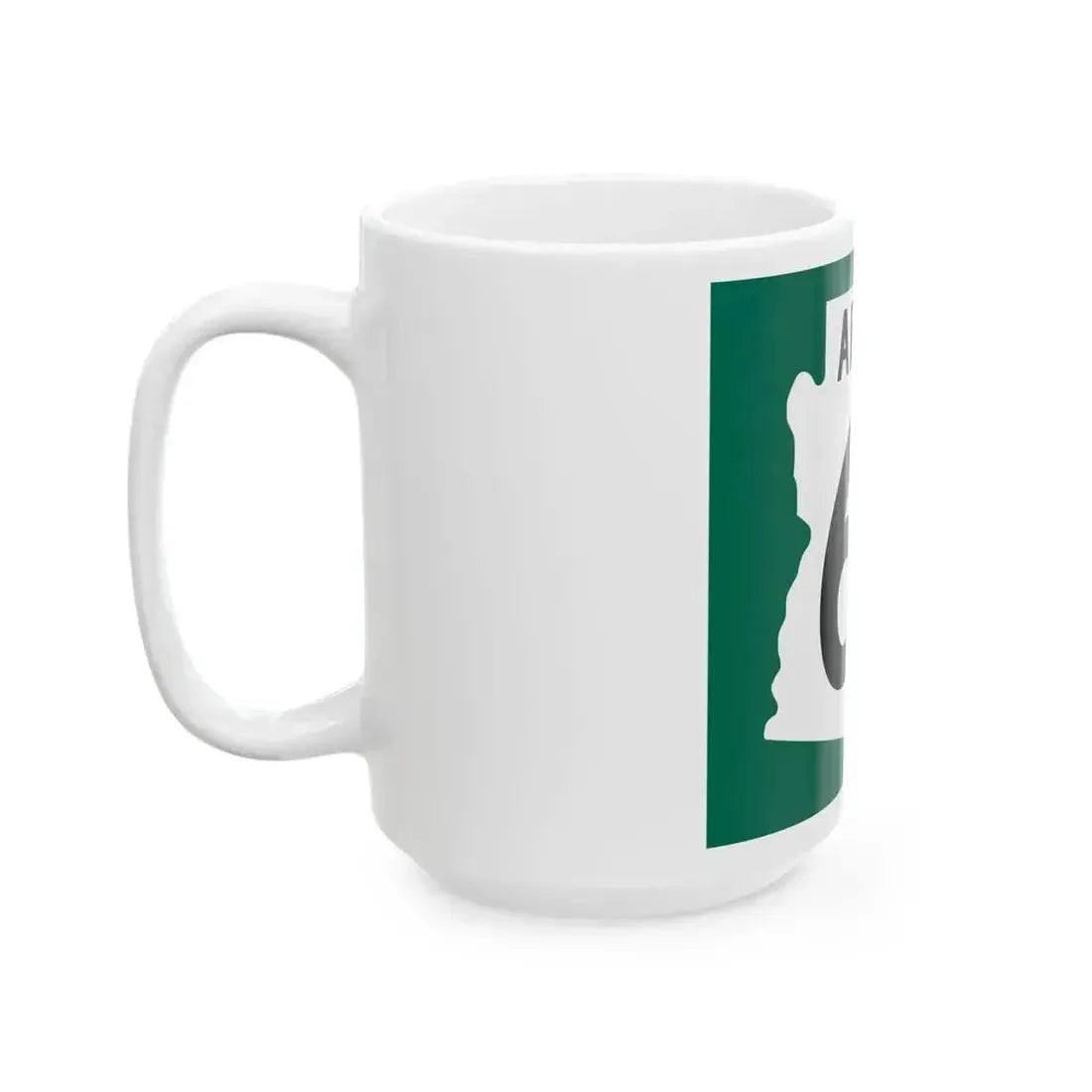 Arizona 65 1960 south (Arizona) (Road Sign) White Coffee Mug - Go Mug Yourself