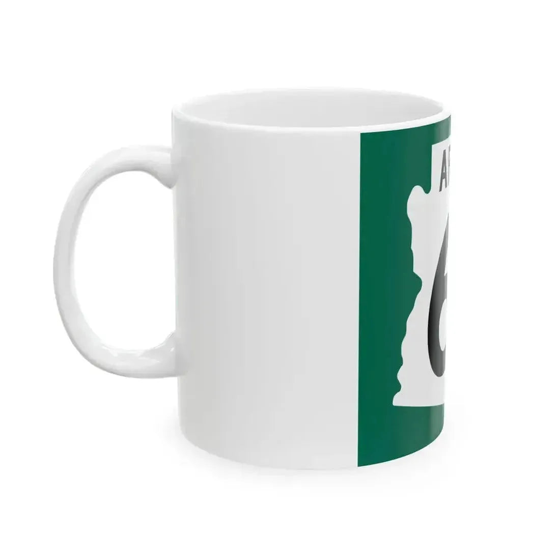 Arizona 65 1960 south (Arizona) (Road Sign) White Coffee Mug - Go Mug Yourself