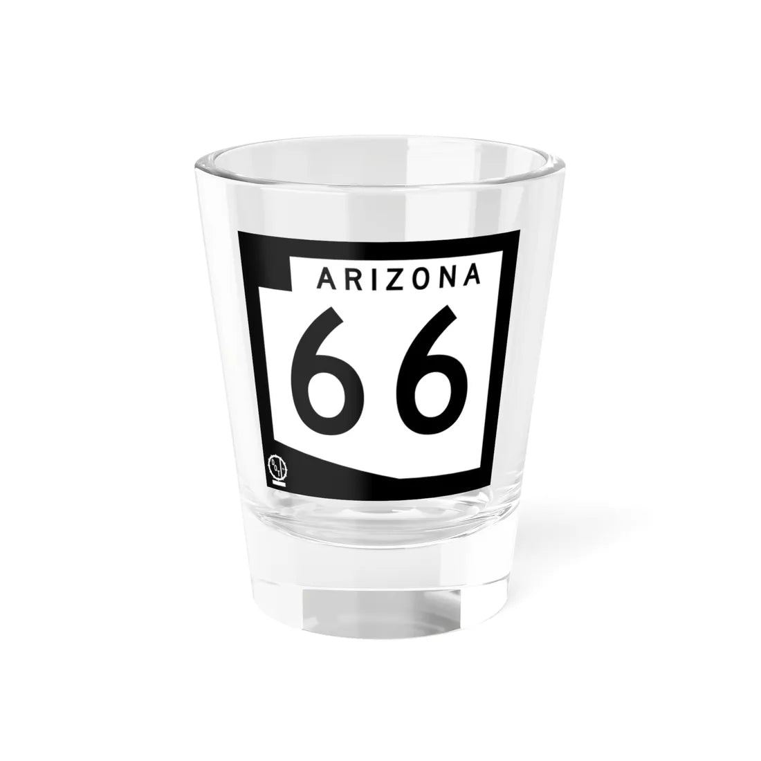 Arizona 66 1978 (Arizona) (Road Sign) Shot Glass 1.5oz 1.5oz - Go Mug Yourself