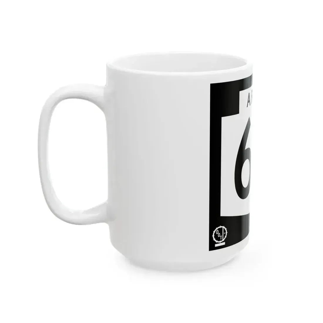 Arizona 66 1978 (Arizona) (Road Sign) White Coffee Mug - Go Mug Yourself