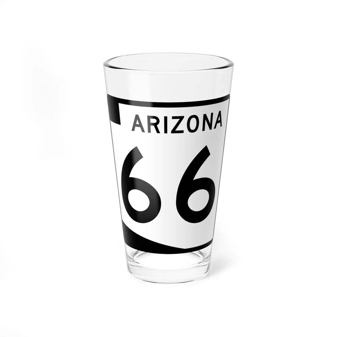 Arizona 66 (Arizona) (Road Sign) Pint Glss 16oz 16oz - Go Mug Yourself