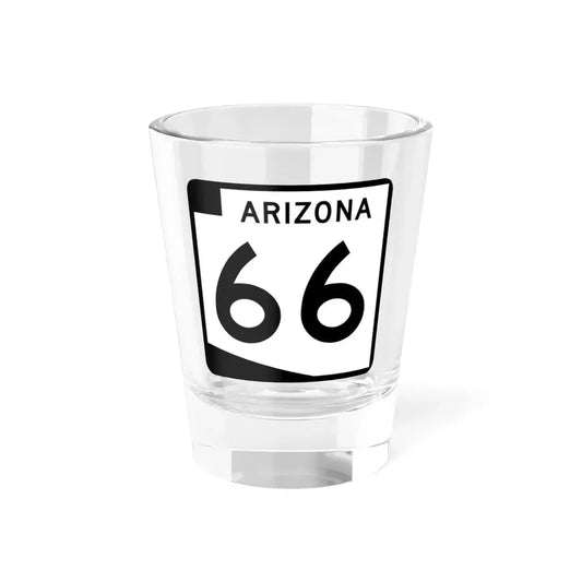 Arizona 66 (Arizona) (Road Sign) Shot Glass 1.5oz 1.5oz - Go Mug Yourself