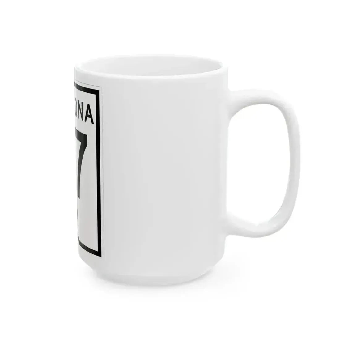 Arizona 67 1956 (Arizona) (Road Sign) White Coffee Mug - Go Mug Yourself