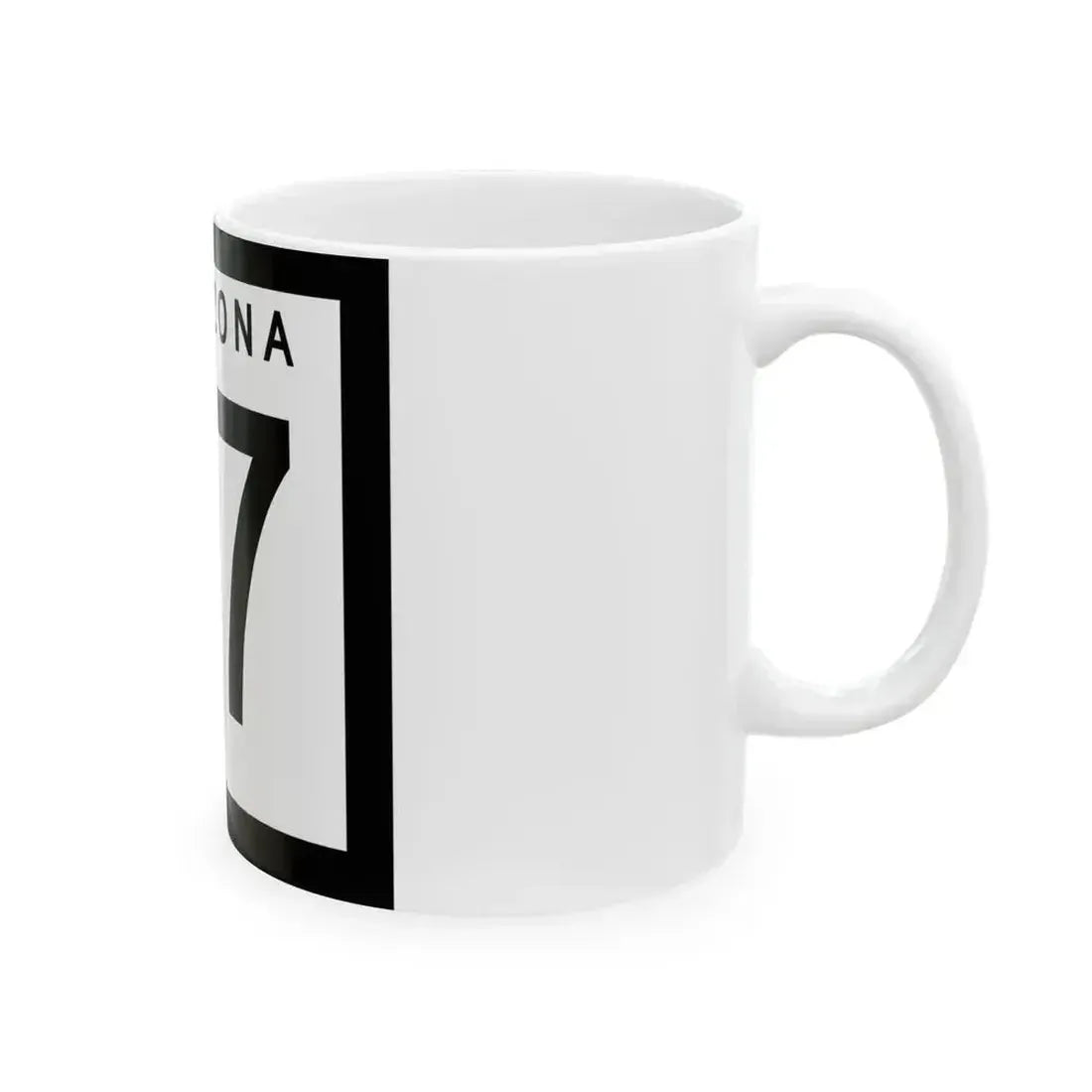 Arizona 67 1973 (Arizona) (Road Sign) White Coffee Mug - Go Mug Yourself