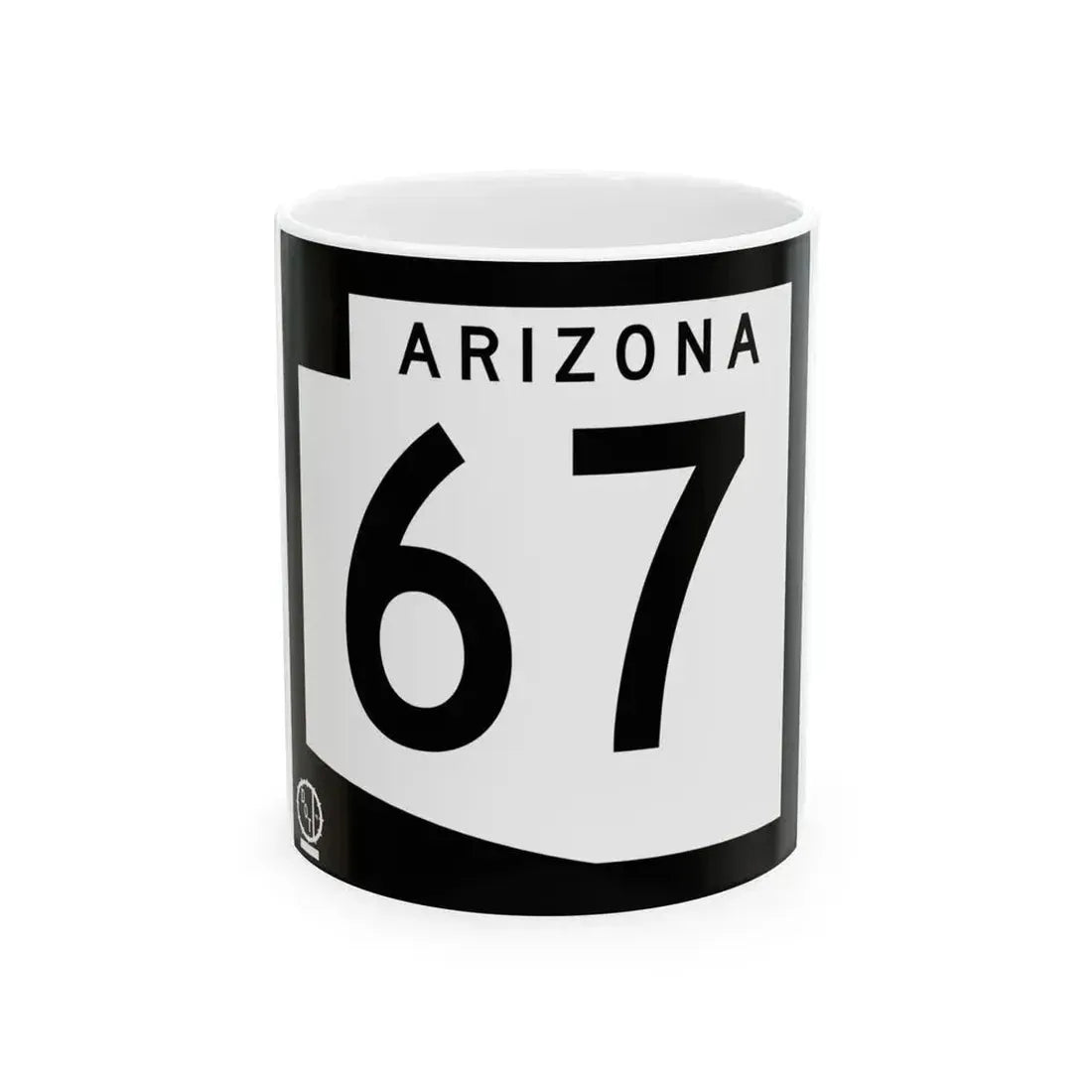 Arizona 67 1978 (Arizona) (Road Sign) White Coffee Mug - Go Mug Yourself