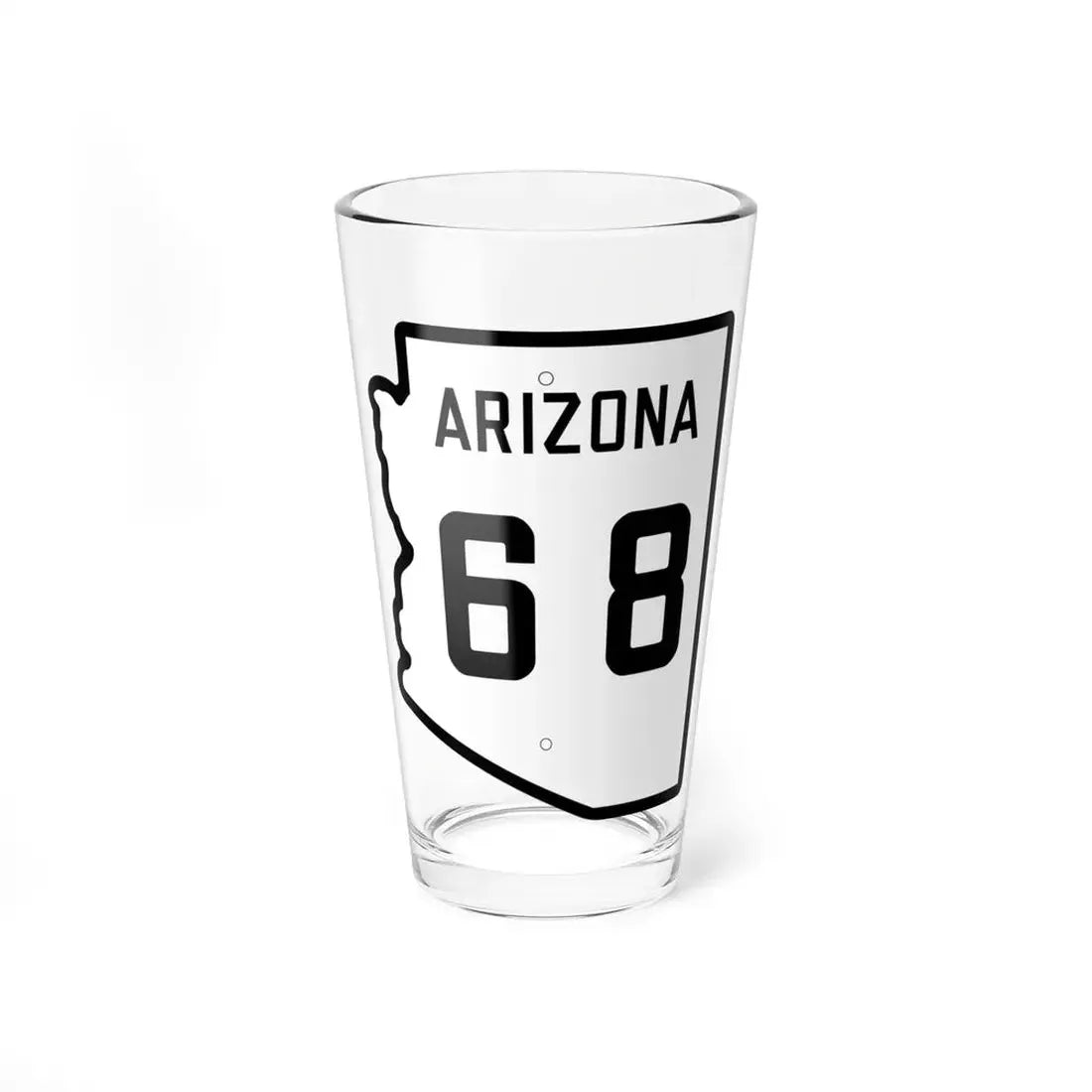 Arizona 68 1941 (Arizona) (Road Sign) Pint Glss 16oz 16oz - Go Mug Yourself