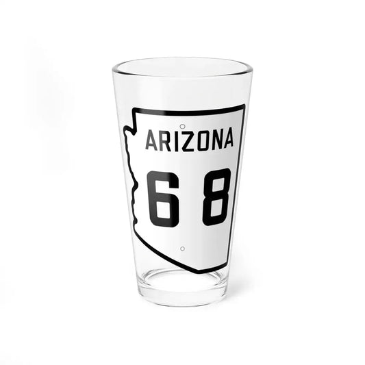Arizona 68 1941 (Arizona) (Road Sign) Pint Glss 16oz 16oz - Go Mug Yourself