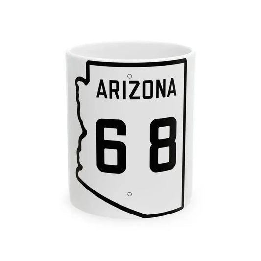 Arizona 68 1941 (Arizona) (Road Sign) White Coffee Mug 11oz - Go Mug Yourself