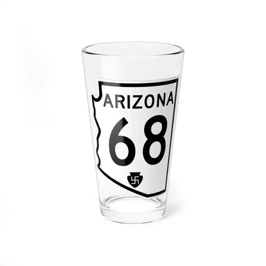 Arizona 68 1956 (Arizona) (Road Sign) Pint Glss 16oz 16oz - Go Mug Yourself