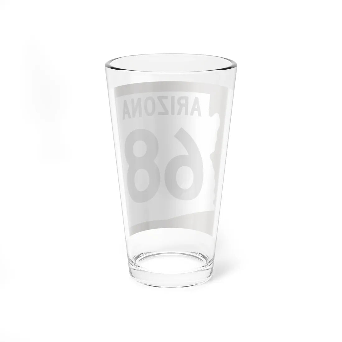 Arizona 68 1960 east (Arizona) (Road Sign) Pint Glss 16oz - Go Mug Yourself