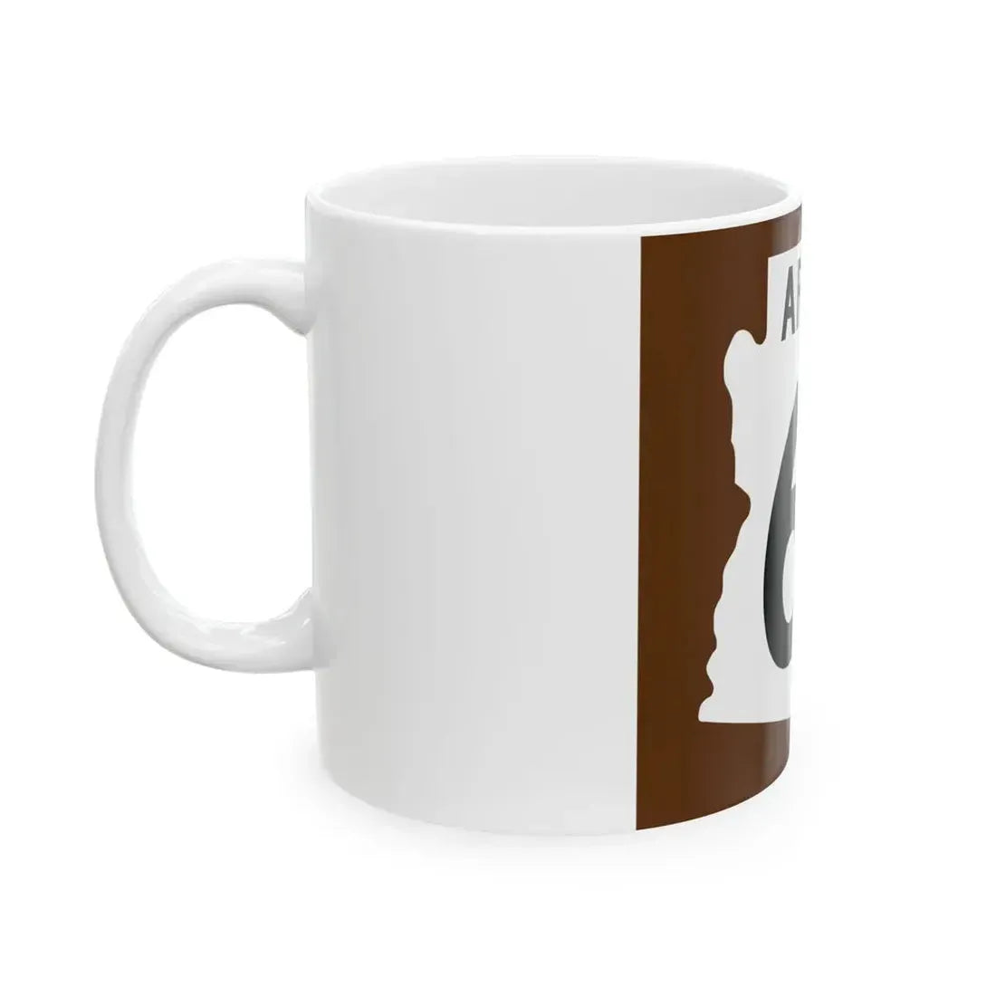 Arizona 68 1960 east (Arizona) (Road Sign) White Coffee Mug - Go Mug Yourself